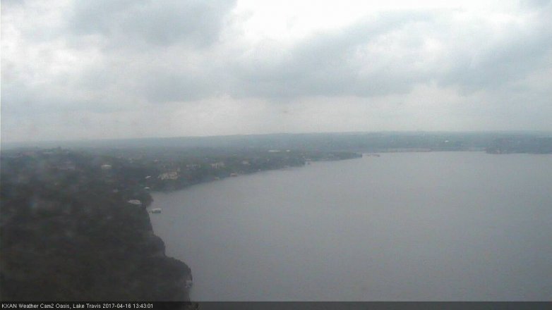 Lake Travis webcam, April 16, 2017 12:55 PM CT