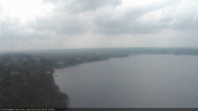 Lake Travis webcam, April 16, 2017 1:00 PM CT