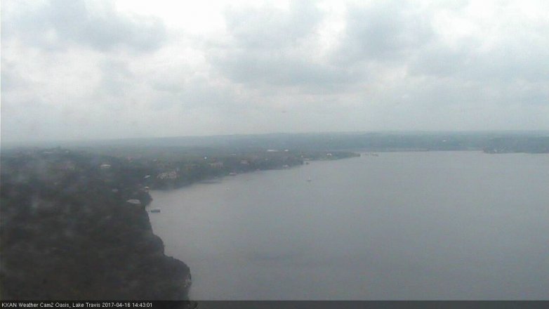 Lake Travis webcam, April 16, 2017 2:05 PM CT