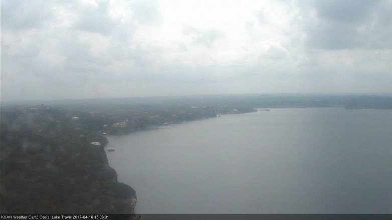 Lake Travis webcam, April 16, 2017 2:10 PM CT