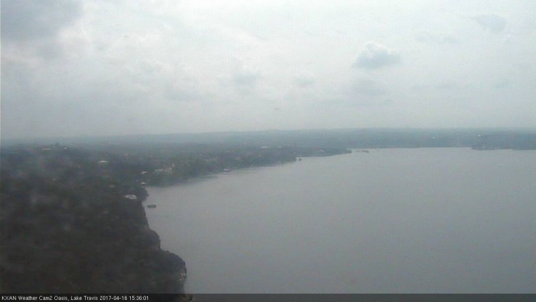 Lake Travis webcam, April 16, 2017 2:50 PM CT