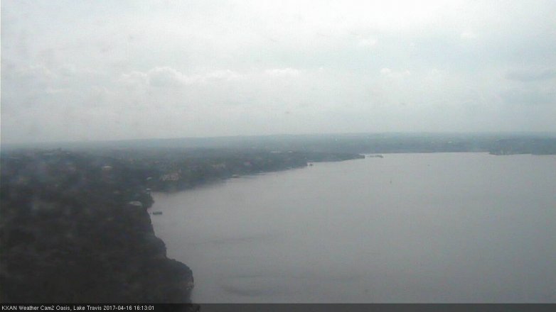 Lake Travis webcam, April 16, 2017 3:10 PM CT