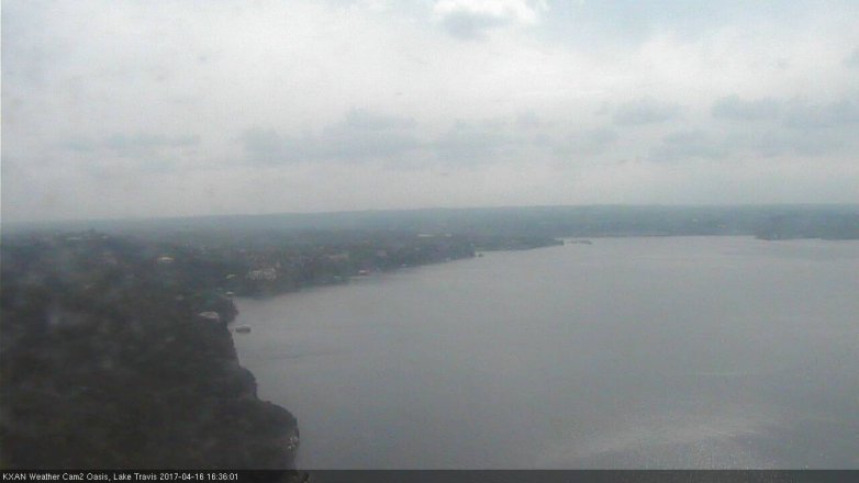 Lake Travis webcam, April 16, 2017 3:45 PM CT