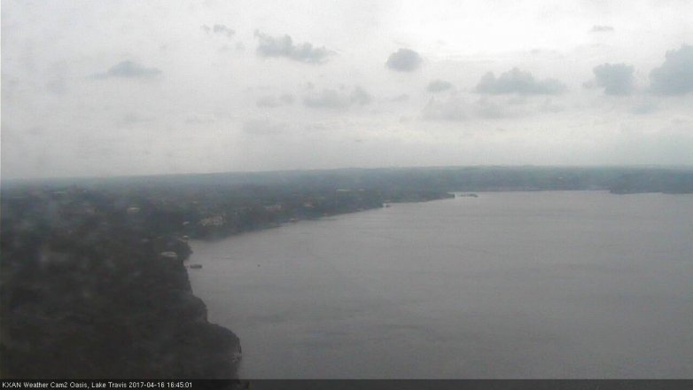 Lake Travis webcam, April 16, 2017 4:10 PM CT