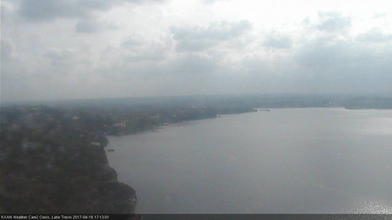 Lake Travis webcam, April 16, 2017 4:15 PM CT