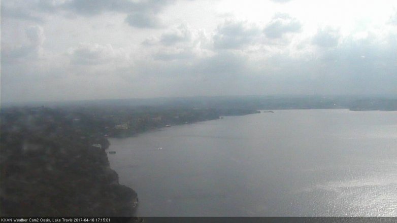 Lake Travis webcam, April 16, 2017 4:20 PM CT