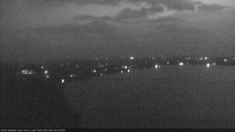 Lake Travis webcam, April 16, 2017 7:45 PM CT