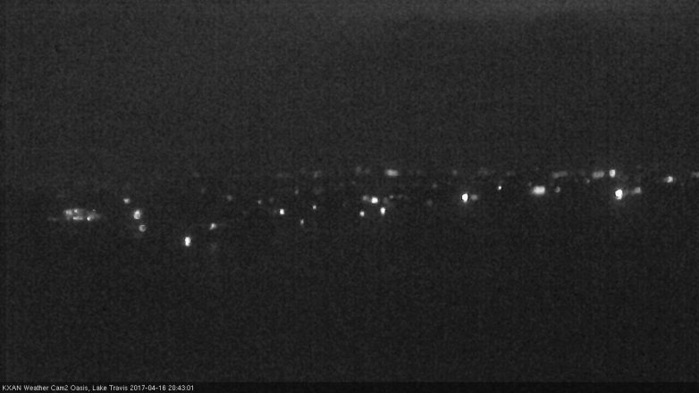 Lake Travis webcam, April 16, 2017 8:05 PM CT