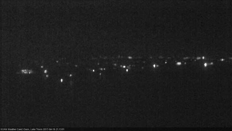 Lake Travis webcam, April 16, 2017 8:35 PM CT