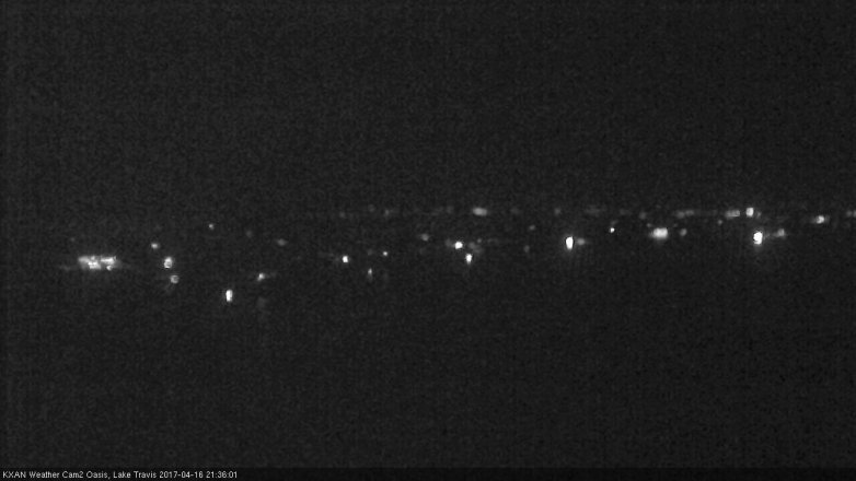 Lake Travis webcam, April 16, 2017 8:40 PM CT