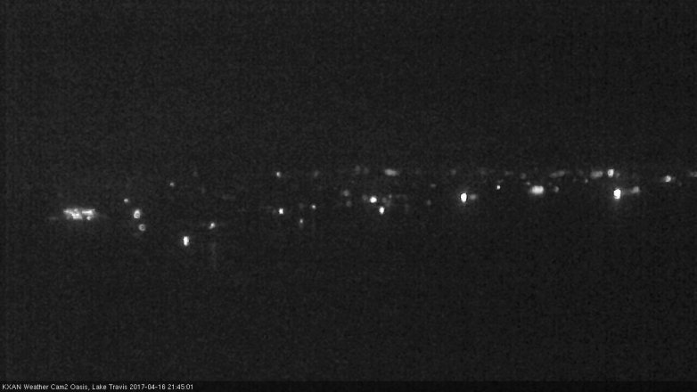 Lake Travis webcam, April 16, 2017 8:50 PM CT