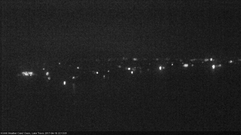 Lake Travis webcam, April 16, 2017 9:10 PM CT