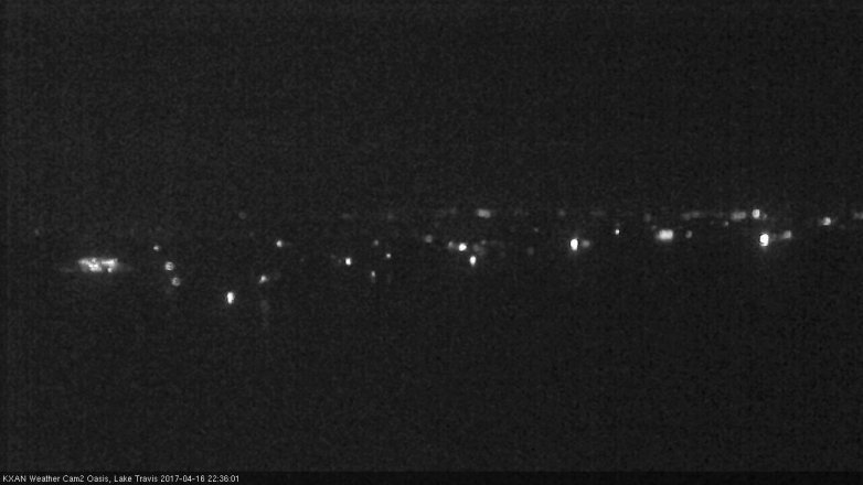 Lake Travis webcam, April 16, 2017 9:40 PM CT