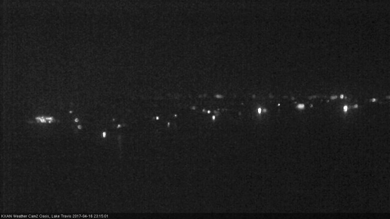 Lake Travis webcam, April 16, 2017 10:25 PM CT