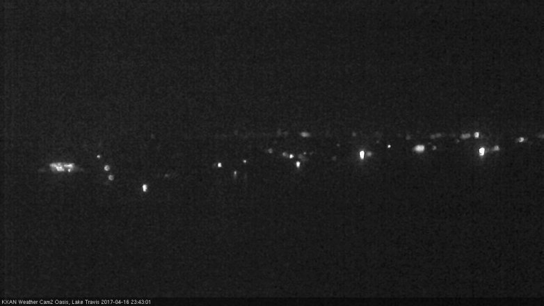 Lake Travis webcam, April 16, 2017 10:50 PM CT