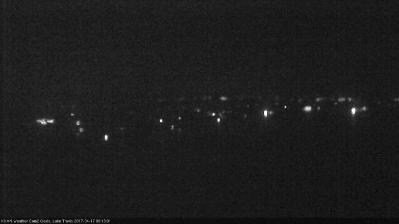 Lake Travis webcam, April 16, 2017 11:25 PM CT
