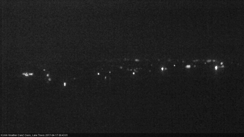 Lake Travis webcam, April 16, 2017 11:45 PM CT