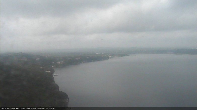 Lake Travis webcam, April 17, 2017 9:00 AM CT