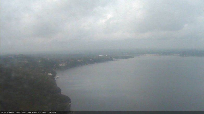 Lake Travis webcam, April 17, 2017 9:15 AM CT