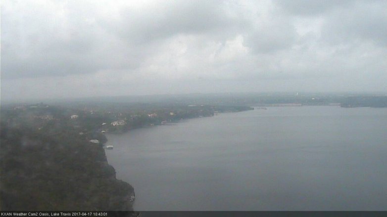 Lake Travis webcam, April 17, 2017 9:50 AM CT
