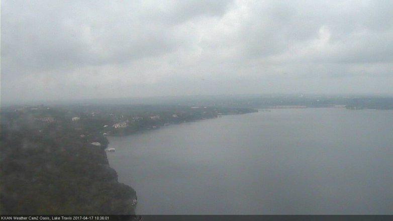 Lake Travis webcam, April 17, 2017 10:00 AM CT
