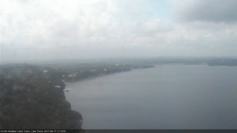Lake Travis webcam, April 17, 2017 10:15 AM CT