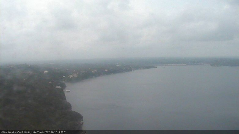 Lake Travis webcam, April 17, 2017 10:35 AM CT