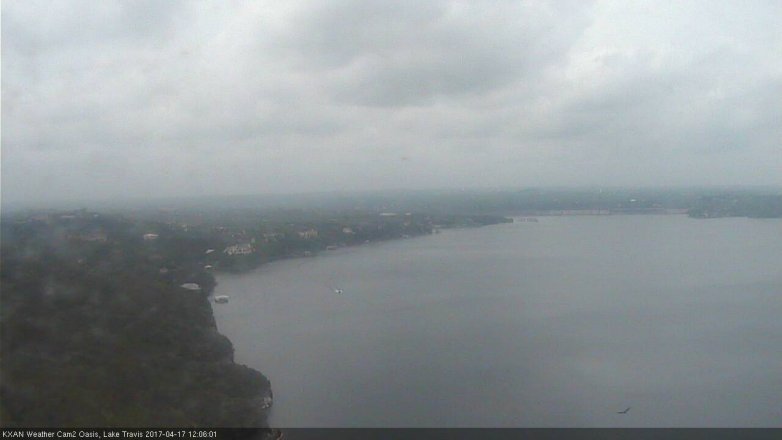 Lake Travis webcam, April 17, 2017 11:10 AM CT