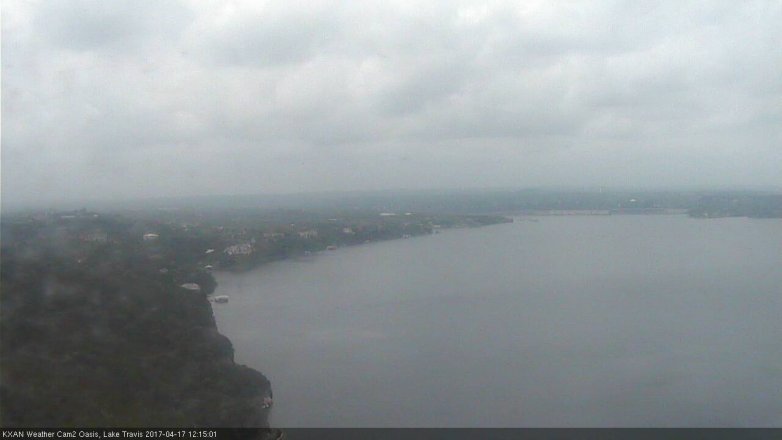 Lake Travis webcam, April 17, 2017 11:30 AM CT
