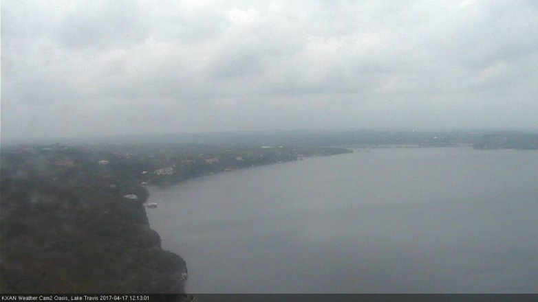 Lake Travis webcam, April 17, 2017 11:40 AM CT