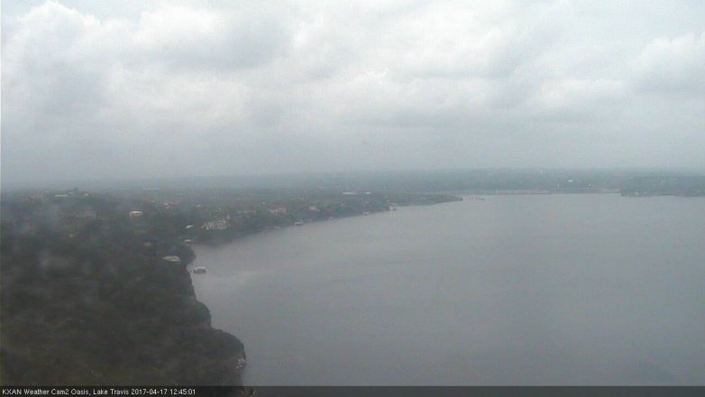Lake Travis webcam, April 17, 2017 11:45 AM CT
