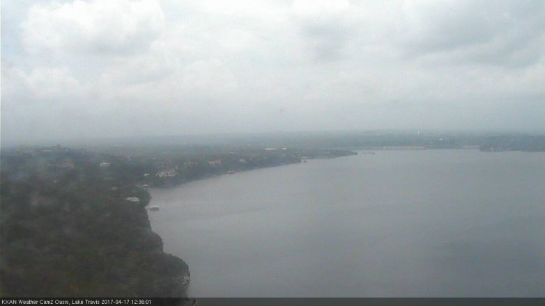 Lake Travis webcam, April 17, 2017 11:55 AM CT