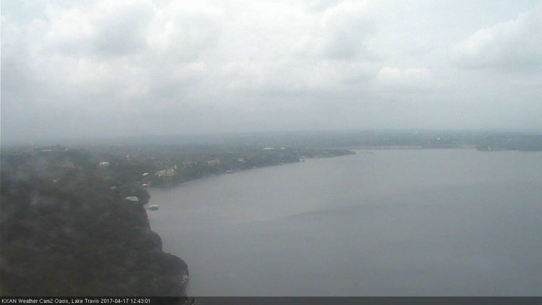 Lake Travis webcam, April 17, 2017 12:00 PM CT