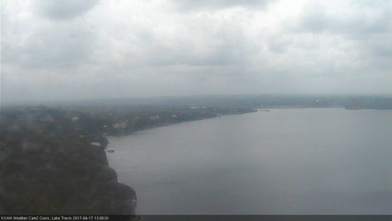 Lake Travis webcam, April 17, 2017 12:10 PM CT