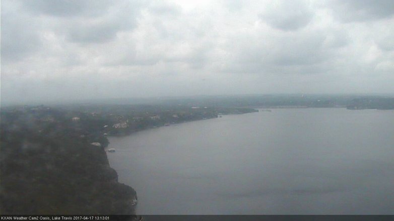 Lake Travis webcam, April 17, 2017 12:15 PM CT