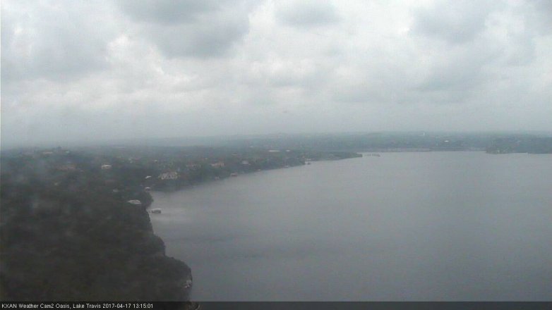Lake Travis webcam, April 17, 2017 12:20 PM CT