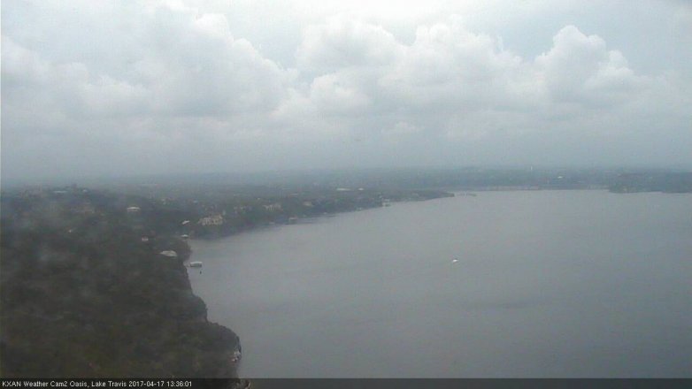 Lake Travis webcam, April 17, 2017 12:40 PM CT