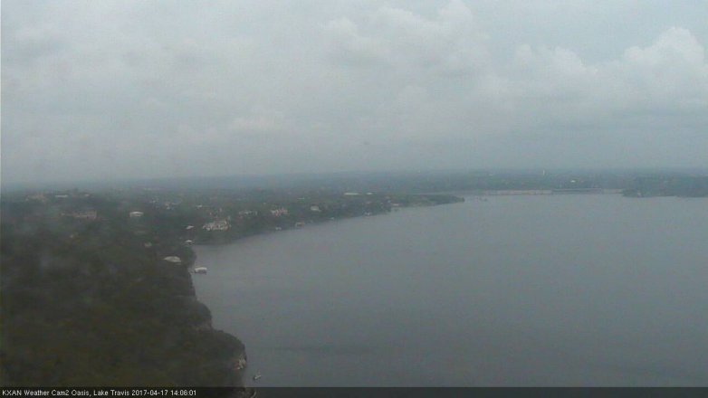Lake Travis webcam, April 17, 2017 1:05 PM CT