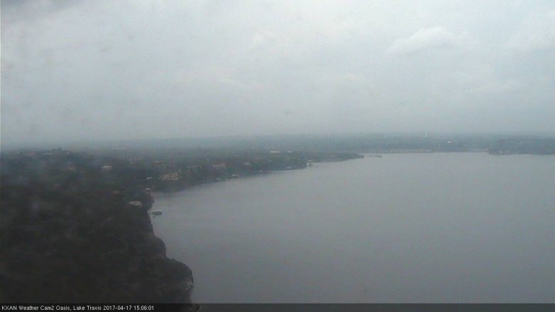 Lake Travis webcam, April 17, 2017 2:05 PM CT