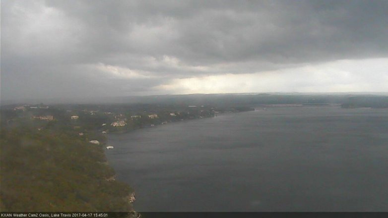 Lake Travis webcam, April 17, 2017 2:50 PM CT