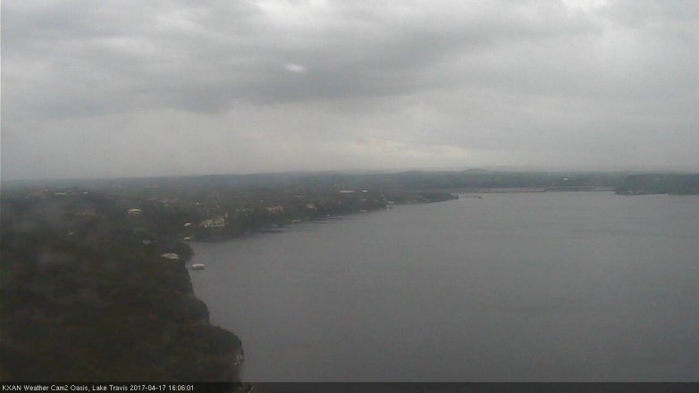 Lake Travis webcam, April 17, 2017 3:30 PM CT