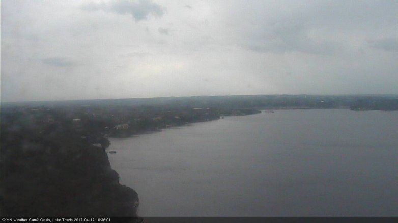 Lake Travis webcam, April 17, 2017 3:50 PM CT