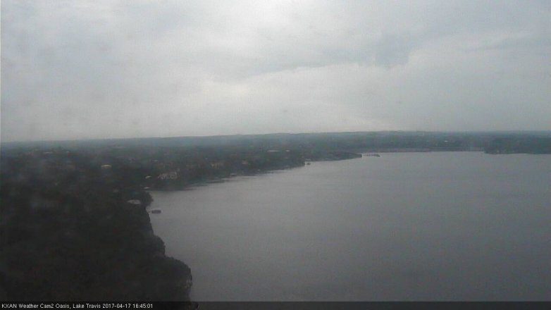 Lake Travis webcam, April 17, 2017 4:10 PM CT