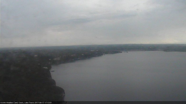 Lake Travis webcam, April 17, 2017 4:15 PM CT