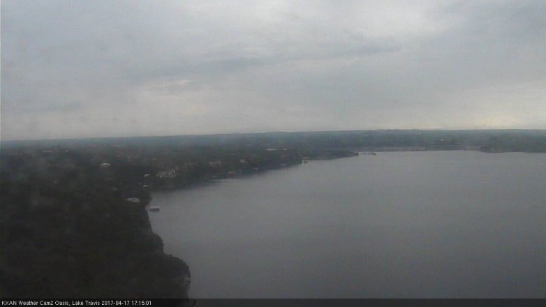 Lake Travis webcam, April 17, 2017 4:40 PM CT