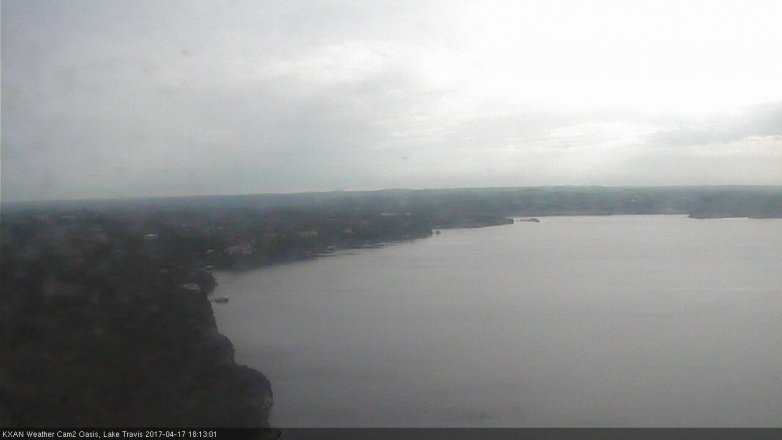 Lake Travis webcam, April 17, 2017 5:20 PM CT