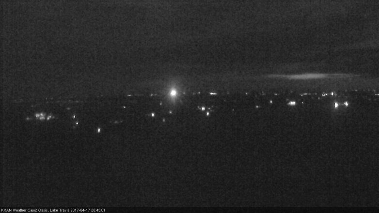Lake Travis webcam, April 17, 2017 7:40 PM CT