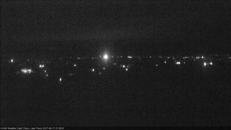 Lake Travis webcam, April 17, 2017 8:50 PM CT