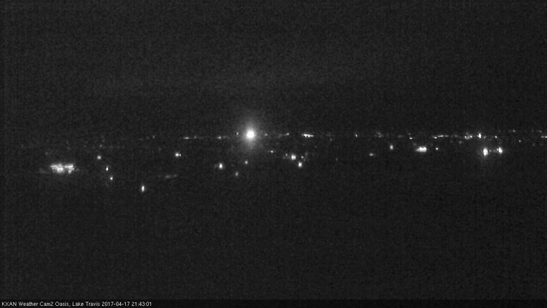 Lake Travis webcam, April 17, 2017 9:05 PM CT