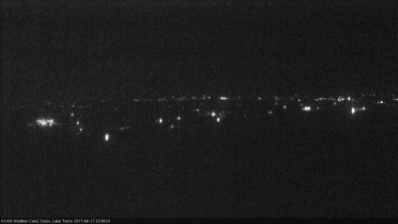 Lake Travis webcam, April 17, 2017 10:05 PM CT